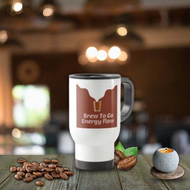 Steamy Coffee Illustration Travel/Commute Mug (Creator Uploaded)