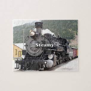 Steamy!: steam train engine, Colorado, USA 8 Jigsaw Puzzle