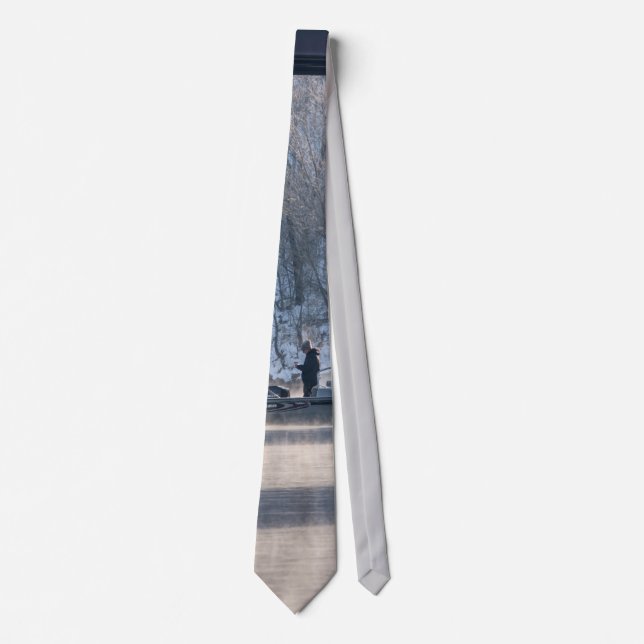 Steamy Winter Fishing Table Rock Lake Tie (Front)