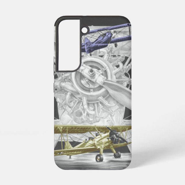 Stearman Biplane Samsung Galaxy S22 Case (Back)