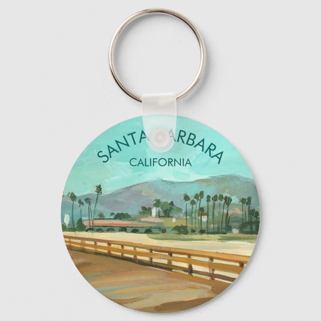 Stearns Wharf - Santa Barbara, CA Key Ring (Front)