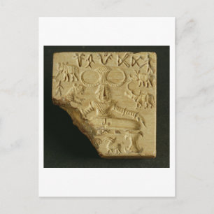 Steatite Pasupati seal, Mohenjodaro, 2300-1750 BC Postcard