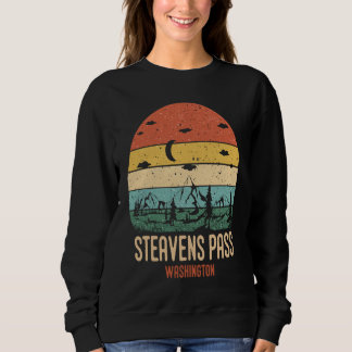 Steavens Pass Washington Mountains Hiking Vintage Sweatshirt
