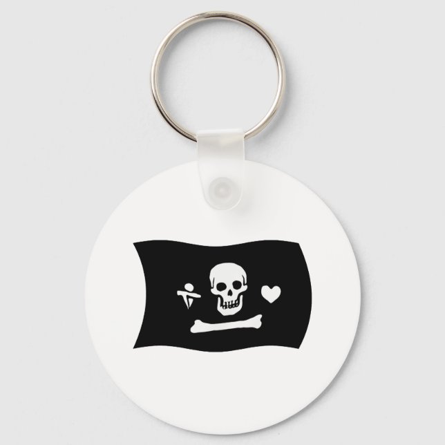 Stede Bonnet Flag Keychain (Front)
