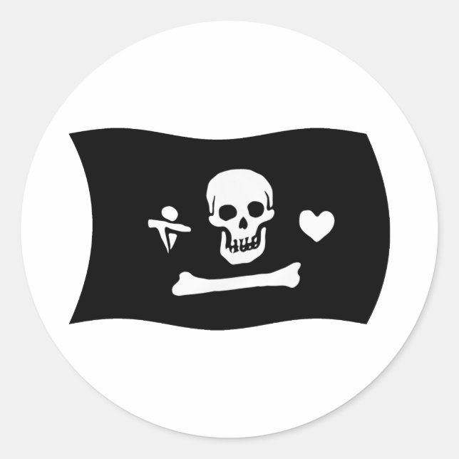 Stede Bonnet Flag Sticker (Front)