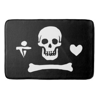 Stede Bonnet Pirate Flag Jolly Roger Bath Mat