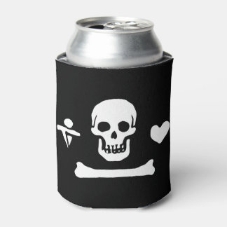 Stede Bonnet Pirate Flag Jolly Roger Can Cooler
