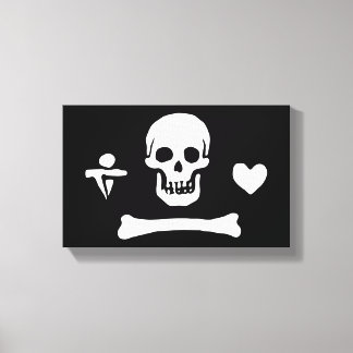 Stede Bonnet Pirate Flag Jolly Roger Canvas Print