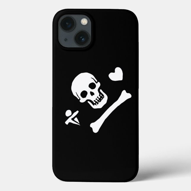 Stede Bonnet Pirate Flag Jolly Roger Case-Mate iPhone Case (Back)
