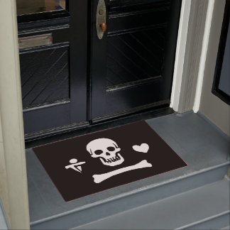 Stede Bonnet Pirate Flag Jolly Roger Doormat