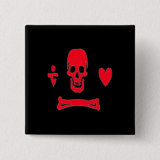 Stede Bonnet-Red 15 Cm Square Badge (Front)