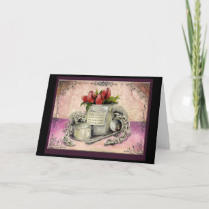 Steel 11th year Wedding Anniversary gift card