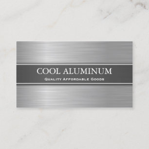 Steel / Aluminium Effect Business Card