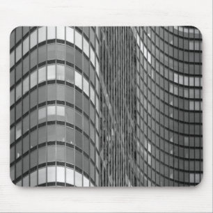 Steel and glass curtain wall of modern mouse mat