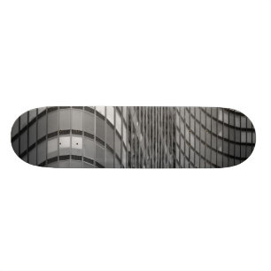 Steel and glass curtain wall of modern skateboard