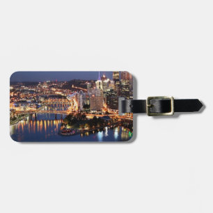 Steel and Indigo Sandwich Luggage Tag