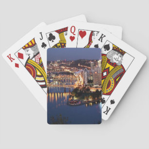 Steel and Indigo Sandwich Playing Cards