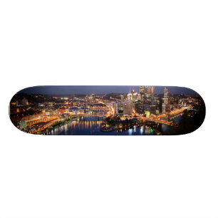 Steel and Indigo Sandwich Skateboard