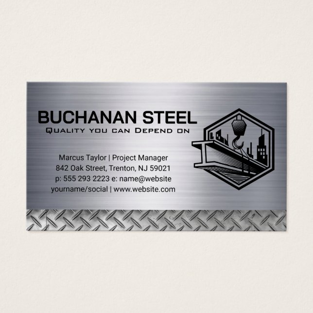 Steel Beam and Crane Winch | Construction (Front)