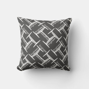 Steel Beam Engineer Pattern Cushion