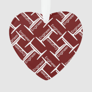 Steel Beam Engineer Pattern Ornament