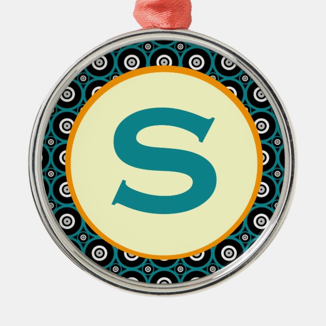 steel belted Monogram Metal Tree Decoration (Front)