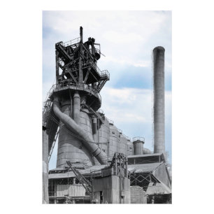 Steel Blast Furnace - 2nd Industrial Revolution Photo Print