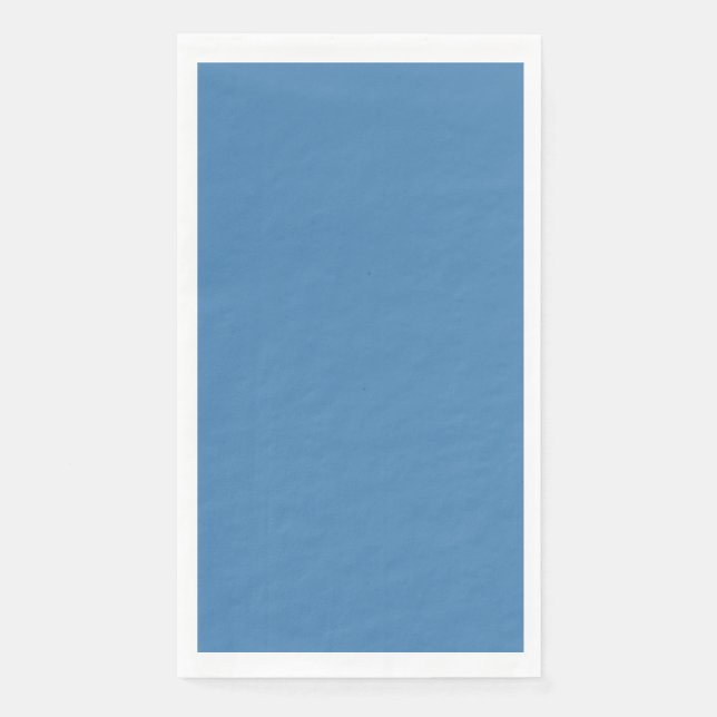 Steel Blue Guest Paper Napkin (Front)