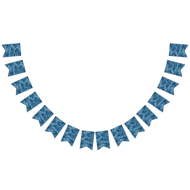 Steel Blue Monocolor Camo Bunting (All)