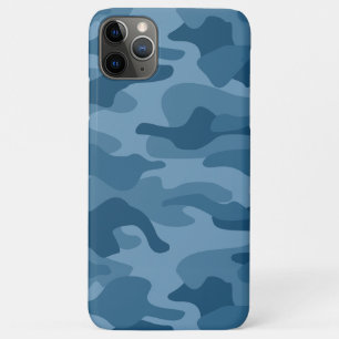 Steel Blue Monocolor Camo iPhone 11 Pro Max Case