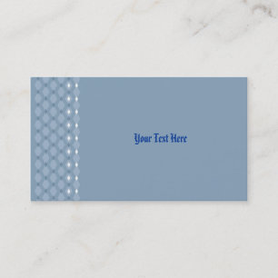 Steel Blue Primitive Folk Business Cards