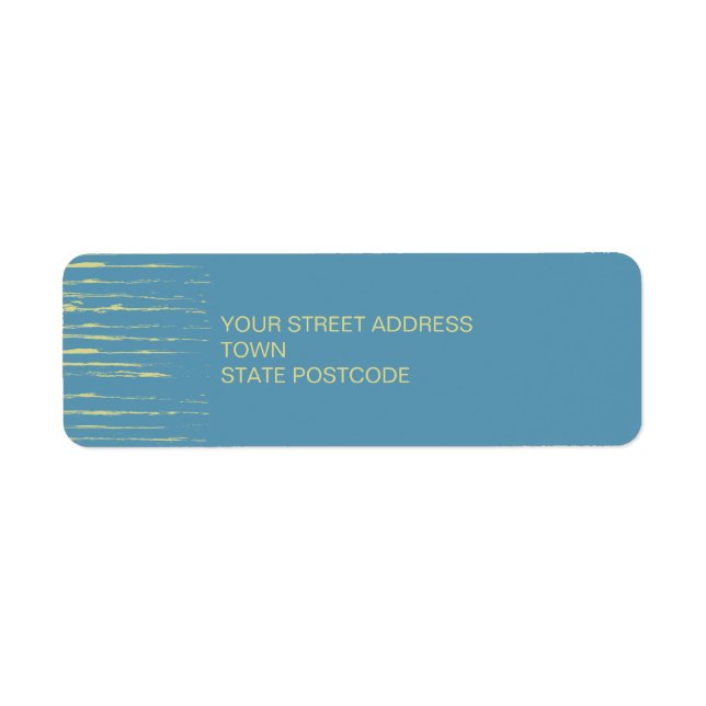 Steel Blue Return Address Label (Front)