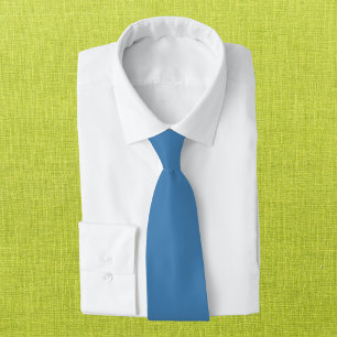 Steel Blue Solid Colour Tie