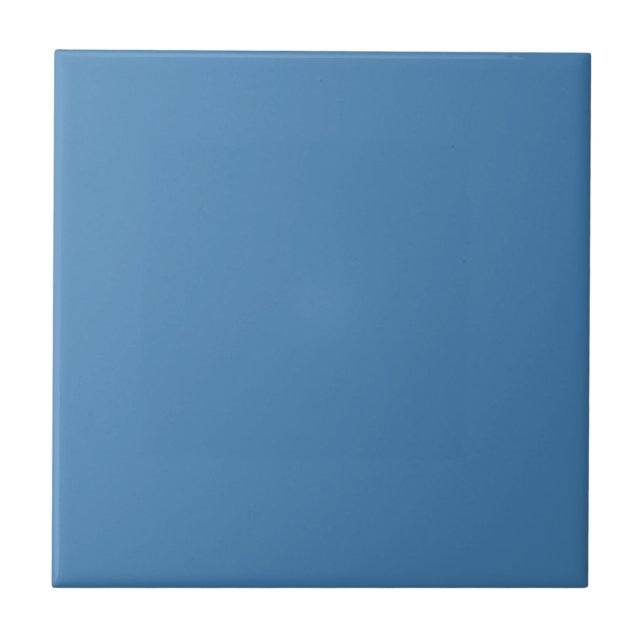 Steel Blue Solid Colour Tile (Front)