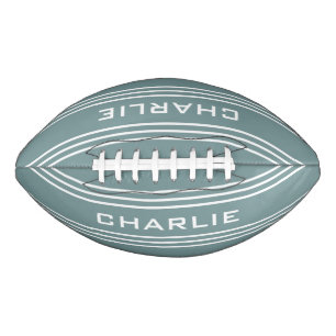 Steel Blue Stripes custom monogram football American Football
