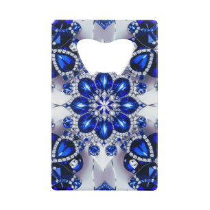 Steel Bottle Opener with Blue White Colours