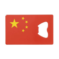Steel Bottle Opener with flag of China