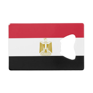 Steel Bottle Opener with flag of Egypt