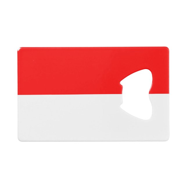 Steel Bottle Opener with flag of Indonesia (Front (Horizontal))
