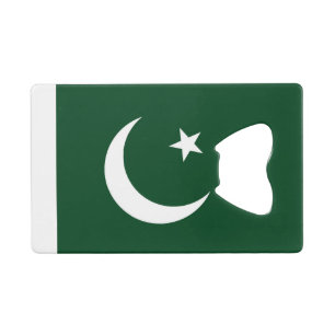 Steel Bottle Opener with flag of Pakistan