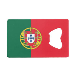 Steel Bottle Opener with flag of Portugal