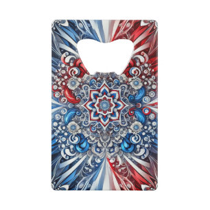 Steel Bottle Opener with French Colours Design