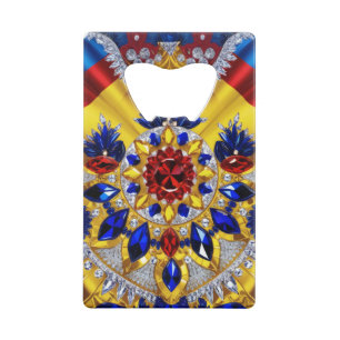 Steel Bottle Opener with Romania Colours