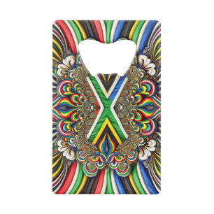 Steel Bottle Opener with South African Colours