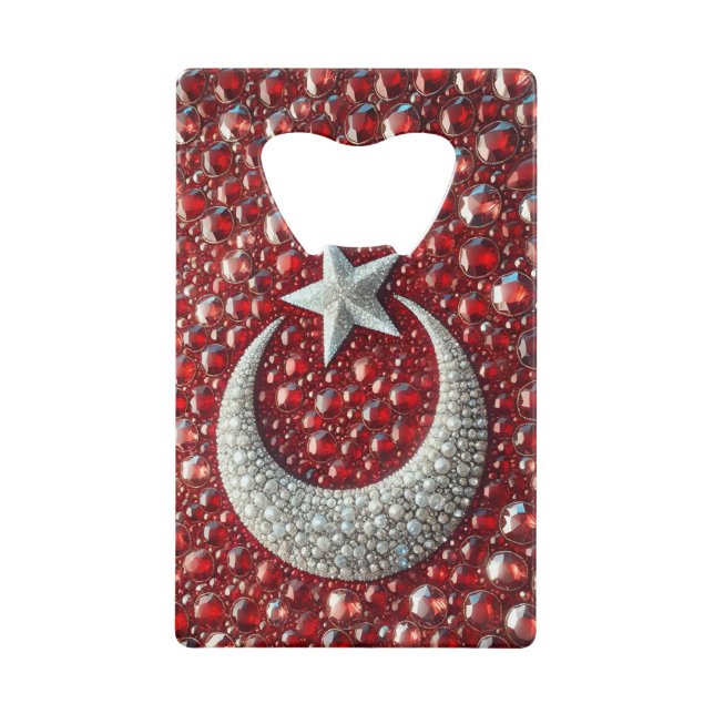 Steel Bottle Opener with Turkish Colours (Front)