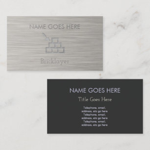 "Steel" Bricklayer Business Cards