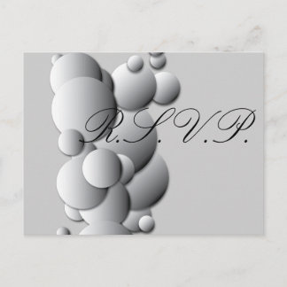 Steel Bubbles RSVP Invitation Postcard