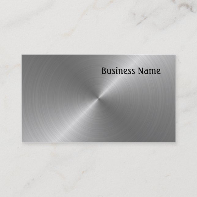 Steel Business Card (Front)