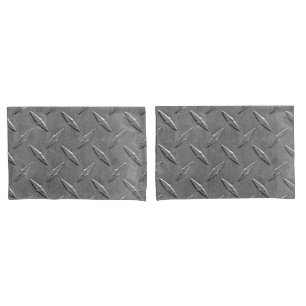 steel diamond plate design pillowcase