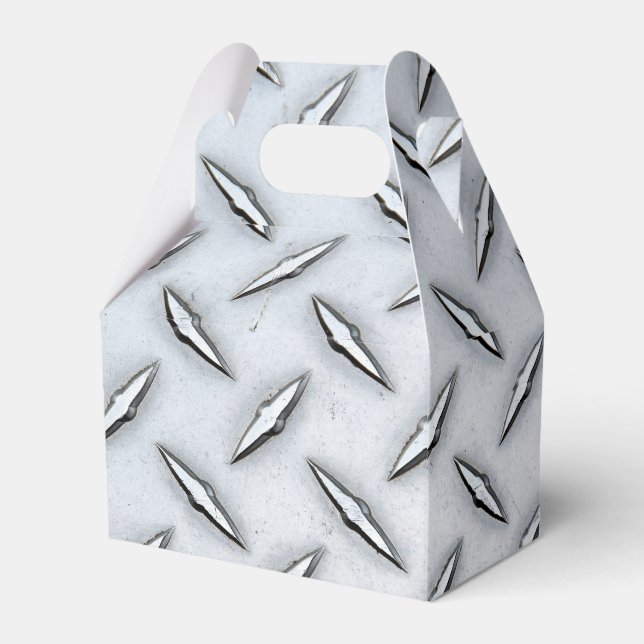 Steel Diamond Plate  Favour Box (Front Side)